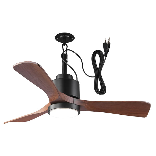 Vaczon 42" IP54 Outdoor Hanging Buckle Downrod LED Fan with APP & Remote Control - Vaczon