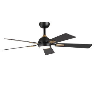 52" Modern Smart LED Ceiling Fan with Reversible DC Motor, Remote & App Control