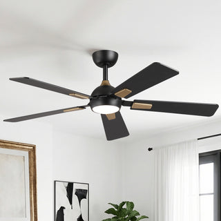 52"Smart LED Ceiling Fan with Reversible Blades