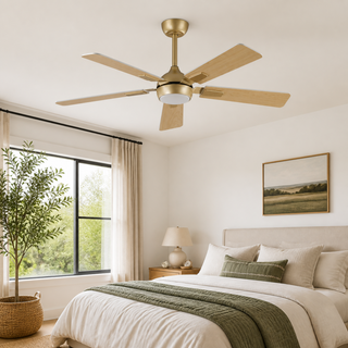 52"Smart LED Ceiling Fan with Reversible Blades