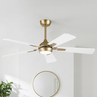52"Smart LED Ceiling Fan with Reversible Blades