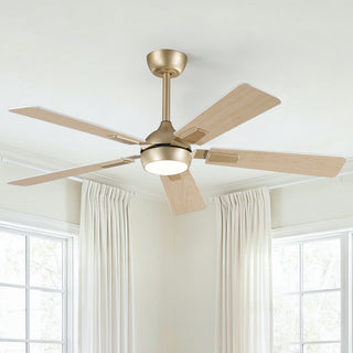 52"Smart LED Ceiling Fan with Reversible Blades