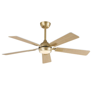 52" Modern Smart LED Ceiling Fan with Reversible DC Motor, Remote & App Control