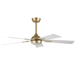 52" Modern Smart LED Ceiling Fan with Reversible DC Motor, Remote & App Control