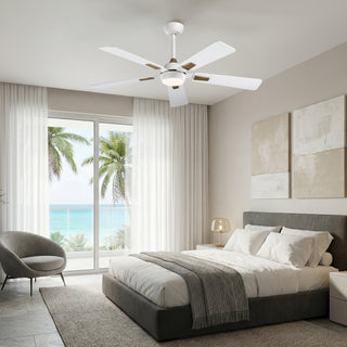 52"Smart LED Ceiling Fan with Reversible Blades