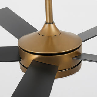 Vaczon 48" 5 Blades Industrial Modern Style DC Motor Ceiling Fan with LED Lighting