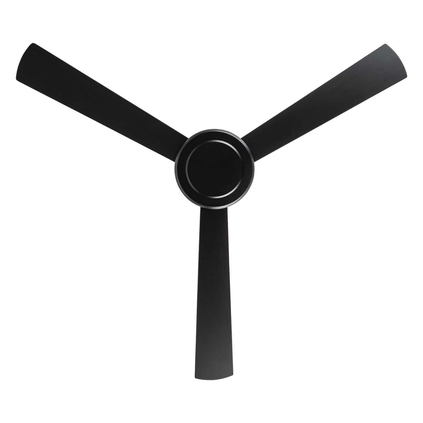 52" Modern Black Ceiling Fan with Remote Control