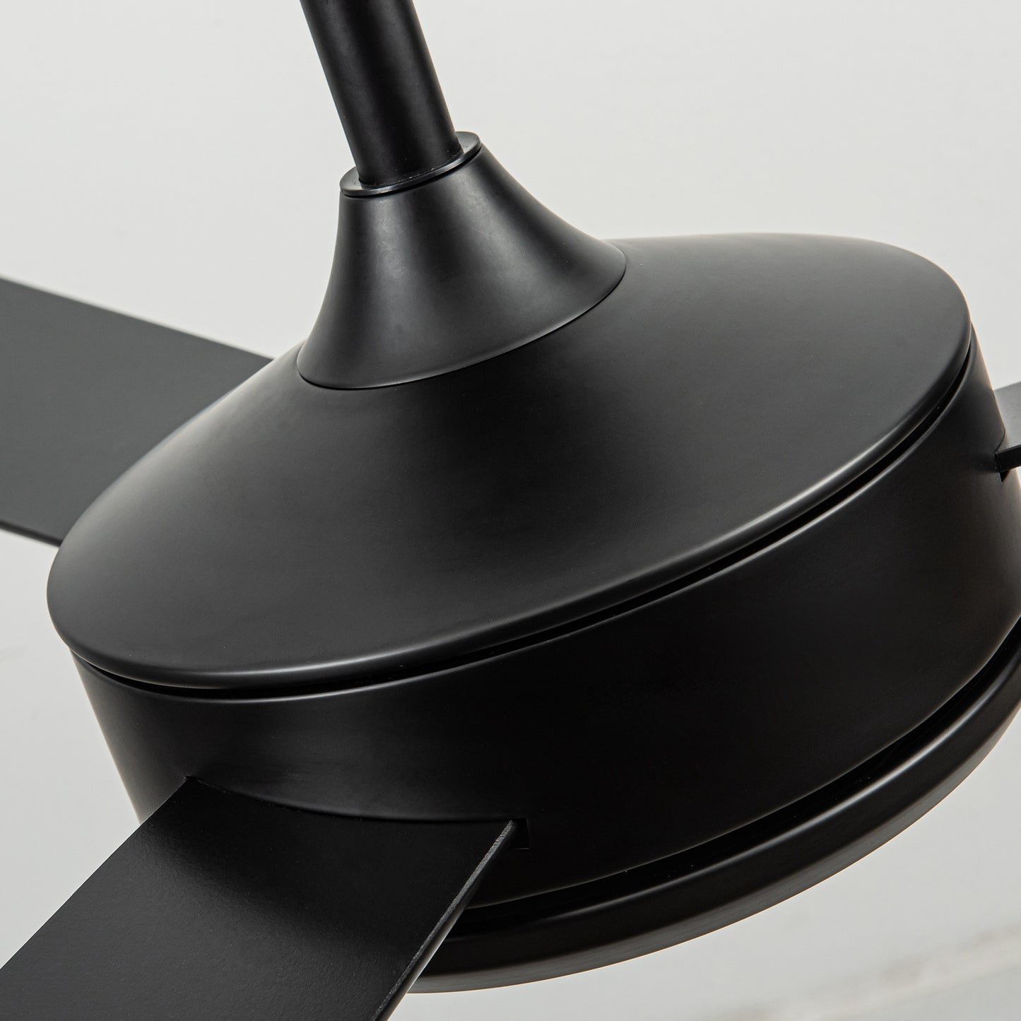 52" Modern Black Ceiling Fan with Remote Control