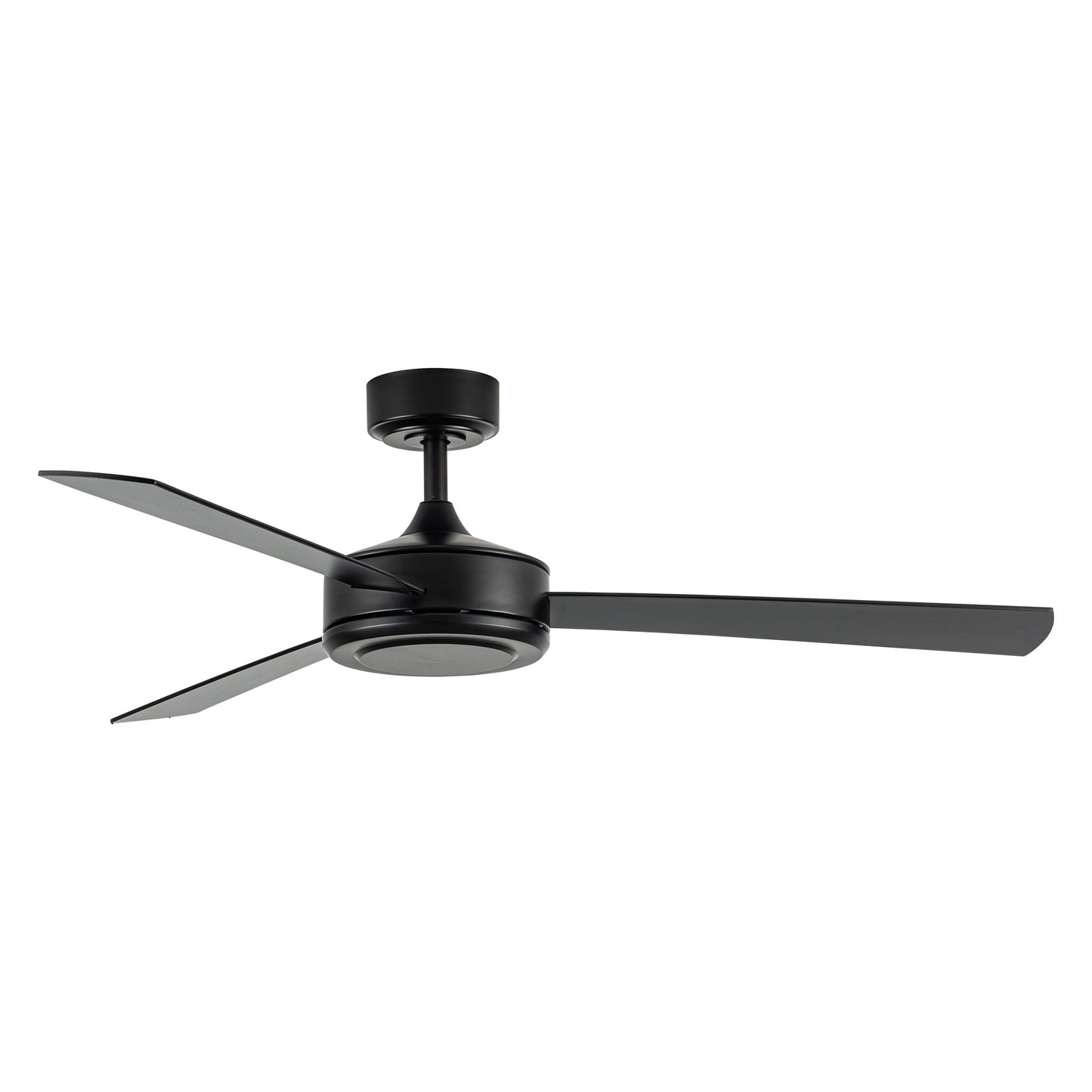 52" Modern Black Ceiling Fan with Remote Control