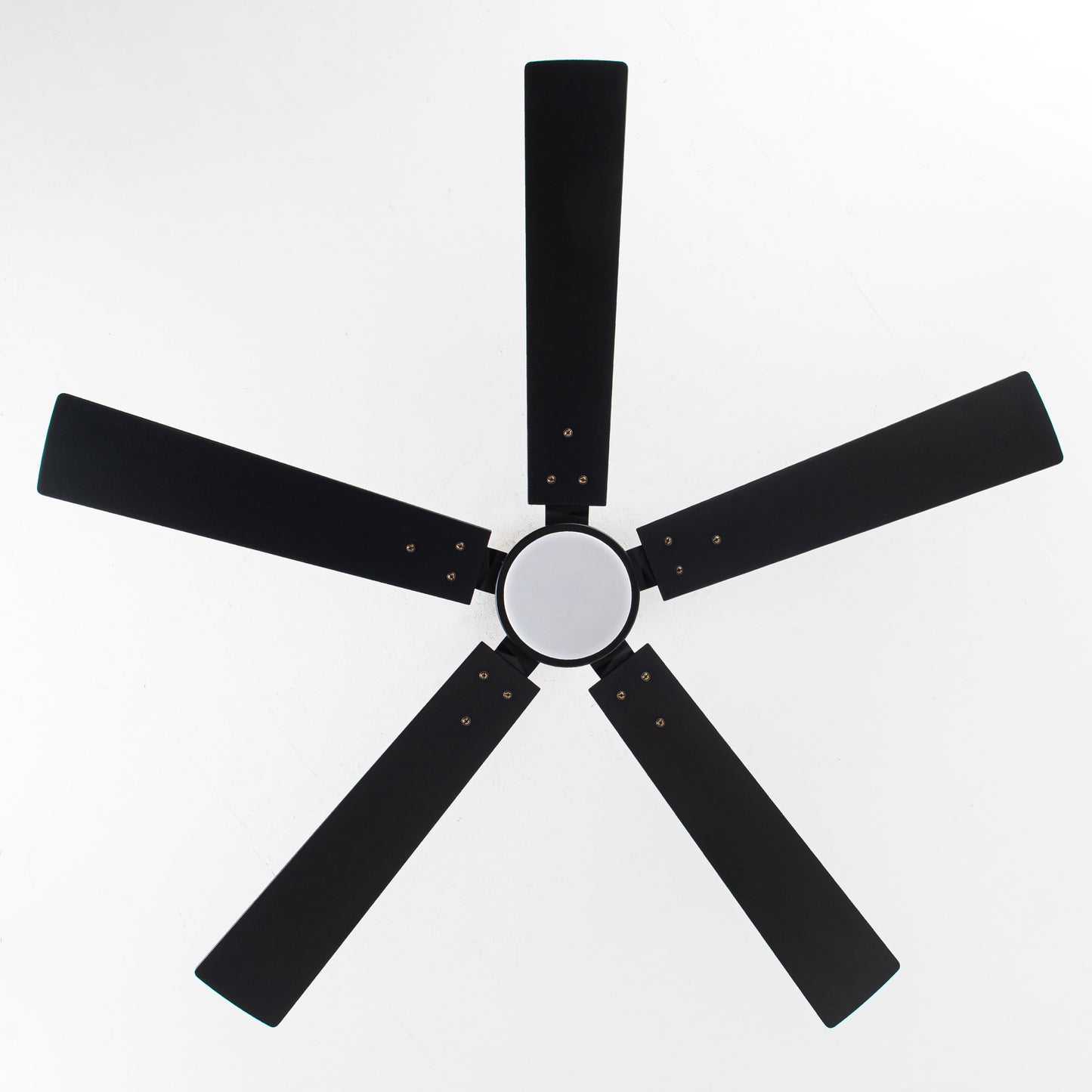 56" Modern Black Ceiling Fan with Lights and Remote Control, 5 Blades LED Ceiling Fan