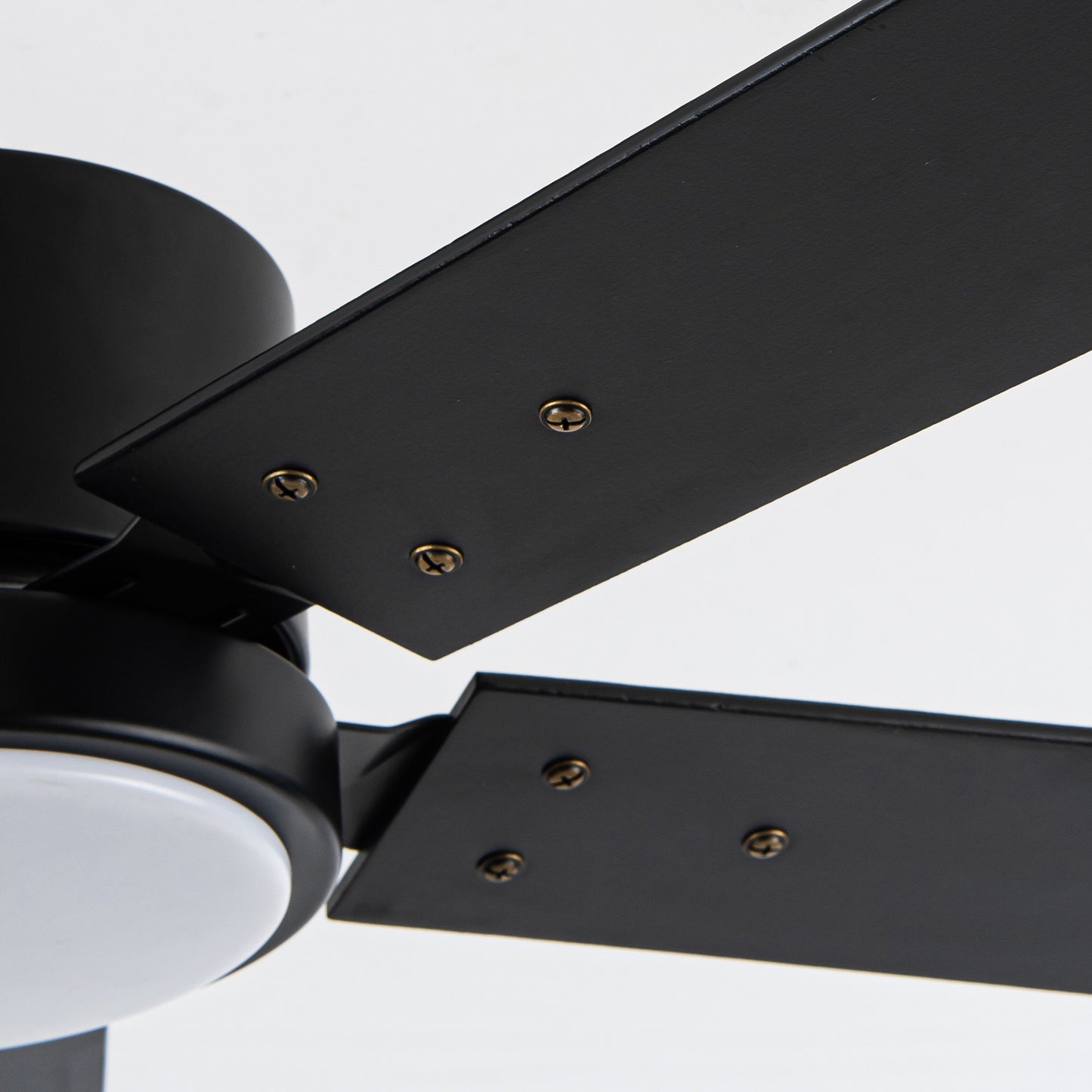 56" Modern Black Ceiling Fan with Lights and Remote Control, 5 Blades LED Ceiling Fan