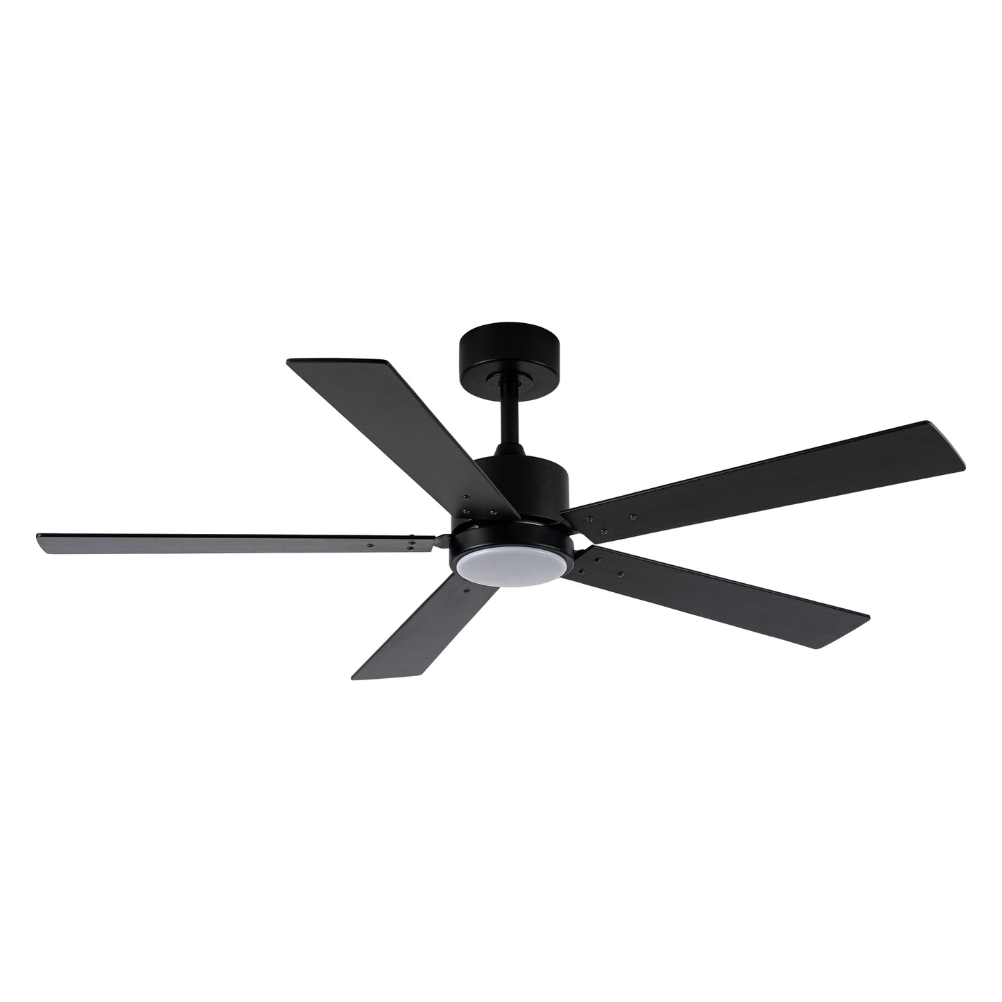 56" Modern Black Ceiling Fan with Lights and Remote Control, 5 Blades LED Ceiling Fan