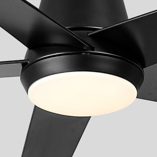 Vaczon 52" Satin Nickel Low-Profile LED Ceiling Fan