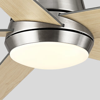 Vaczon 52" Satin Nickel Low-Profile LED Ceiling Fan