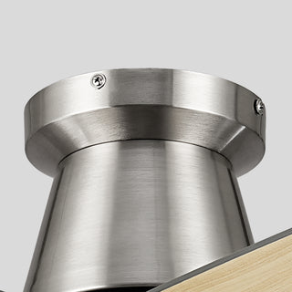 Vaczon 52" Satin Nickel Low-Profile LED Ceiling Fan