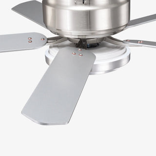 Vaczon 52 Inch Double-sided Blades Flush Mount LED Ceiling Fan with APP and Remote Control - Vaczon