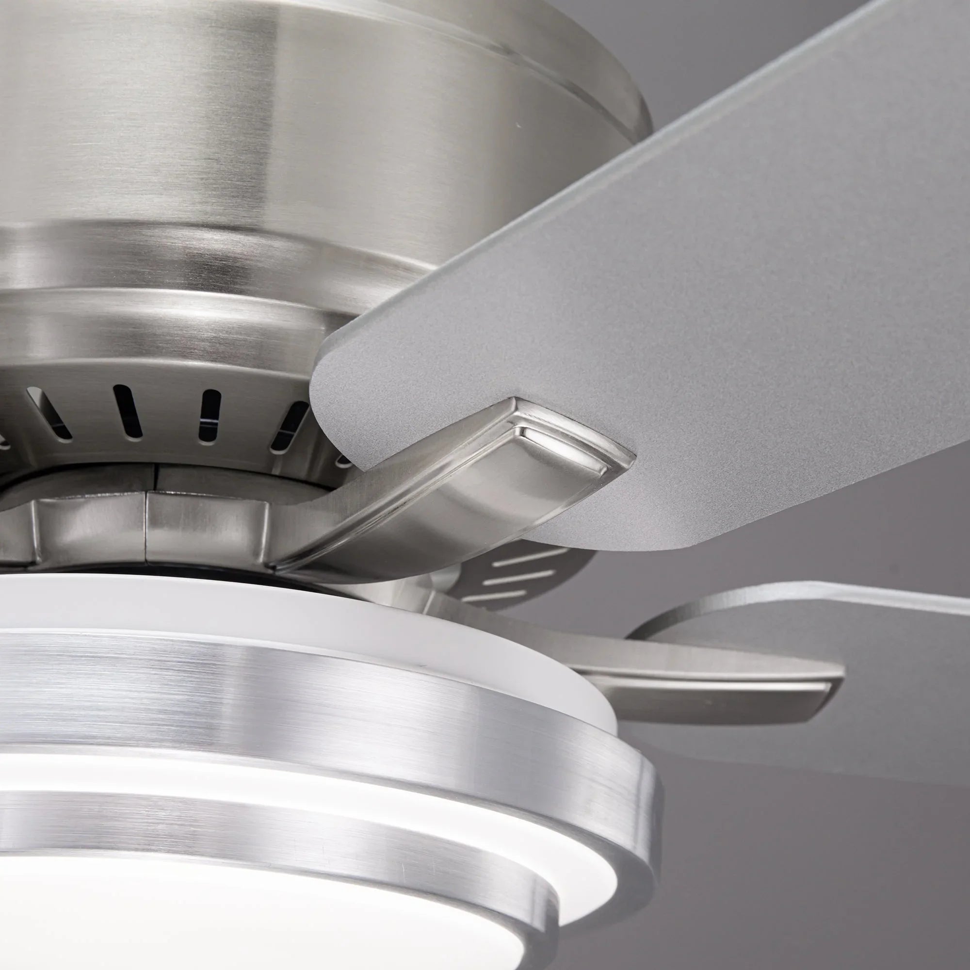 Vaczon 52 Inch Double-sided Blades Flush Mount LED Ceiling Fan with APP and Remote Control - Vaczon
