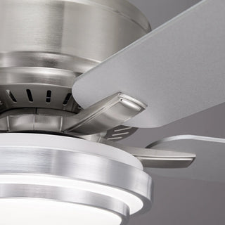Vaczon 52 Inch Double-sided Blades Flush Mount LED Ceiling Fan with APP and Remote Control - Vaczon