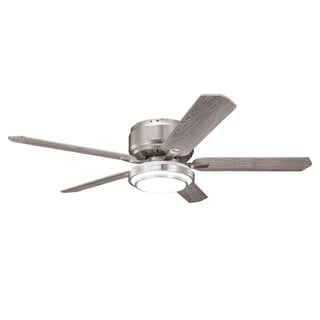 Vaczon 52 Inch Double-sided Blades Flush Mount LED Ceiling Fan with APP and Remote Control - Vaczon