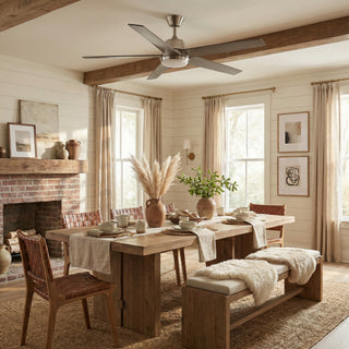 Vaczon 52" Otis Downrod Mount LED Ceiling Fan with APP & Remote Control