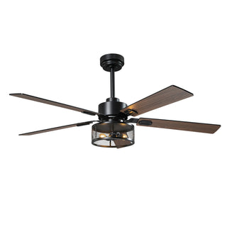42" 52" 60" Eden Downrod Mount Ceiling Fan with Light and APP & Remote Control