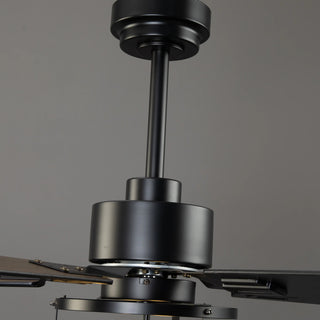 Vaczon 52" 60" Industrial Downrod Ceiling Fan with Light and APP & Remote Control