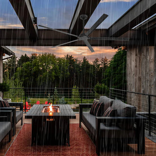 72" 84" Winni All-Aluminum IPX4 Outdoor Ceiling Fan with Remote Control