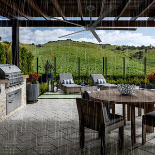 72" 84" Winni All-Aluminum IPX4 Outdoor Ceiling Fan with Remote Control