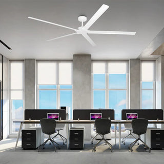 72" 84" Winni All-Aluminum IPX4 Outdoor Ceiling Fan with Remote Control