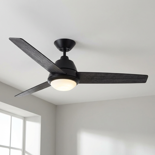 52" 4 Speed Wall Control Ceiling Fan with LED Lighting