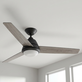 52" 4 Speed Wall Control Ceiling Fan with LED Lighting