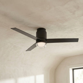 Vaczon 52" Pearl Black RGB LED Smart Fan with Remote App and Voice Control