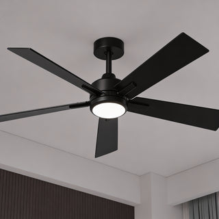 48" DC Motor 5 Blades Modern Downrod Mount Ceiling Fan