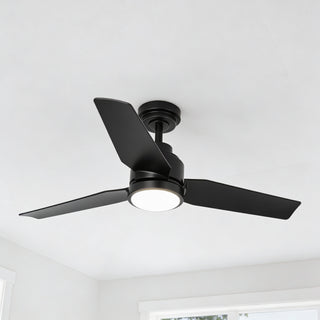 Vaczon 42" DC Motor Modern Downrod Ceiling Fan with LED Light and Remote Control