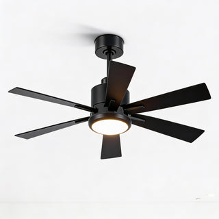 65" Amold Industrial Downrod Mount Ceiling Fan with Lighting and Remote Control
