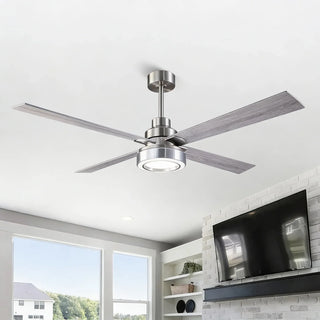 Vaczon 52" 60" Karen Double-sided Blades Smart Fan with LED Light - Vaczon